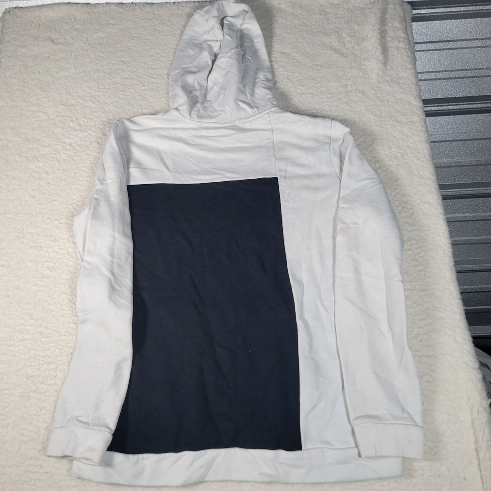 Nike Dri-FIT Hoodie Mens Large White Black Oversized Swoosh CJ6683-100 - Picture 8 of 10